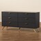 Baxton Studio Kelson Modern and Contemporary Dark Grey and Gold Finished Wood 6-Drawer Dresser 189-11576-ZORO - alternate 7
